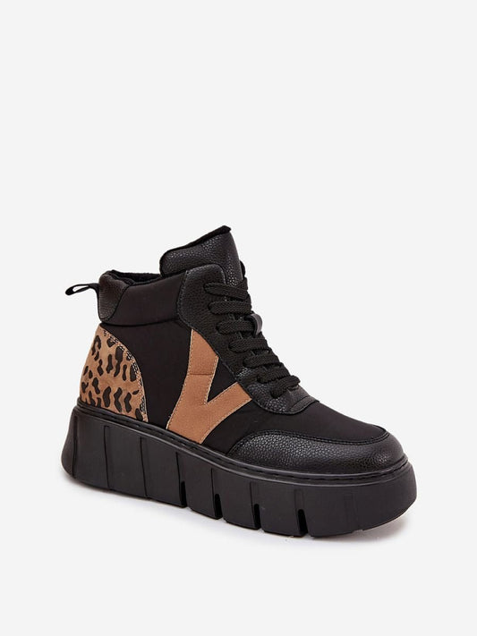 Bottes Sportives Femme Cuir Naturel Plateforme 4,5cm - Vinceza Modèle 217815 - LANOVRA