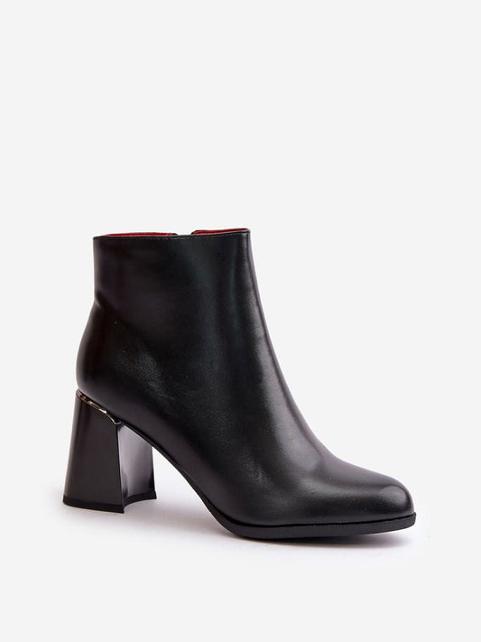 Bottines Éco-Cuir Noir Talon Bloc - Step in Style Modèle 199297 - LANOVRA