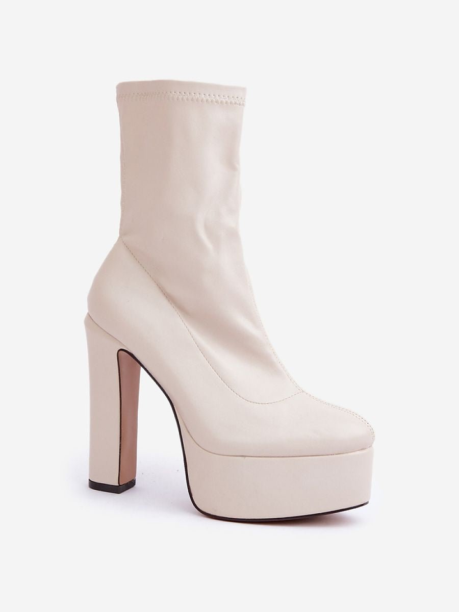 Bottines à talons éco-cuir - LANOVRA