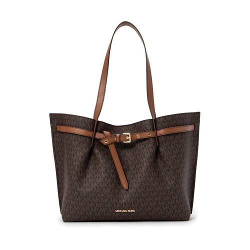 Grand Sac Cabas Michael Kors Emilia – Monogramme Marron, 34 x 28 x 15 cm - LANOVRA
