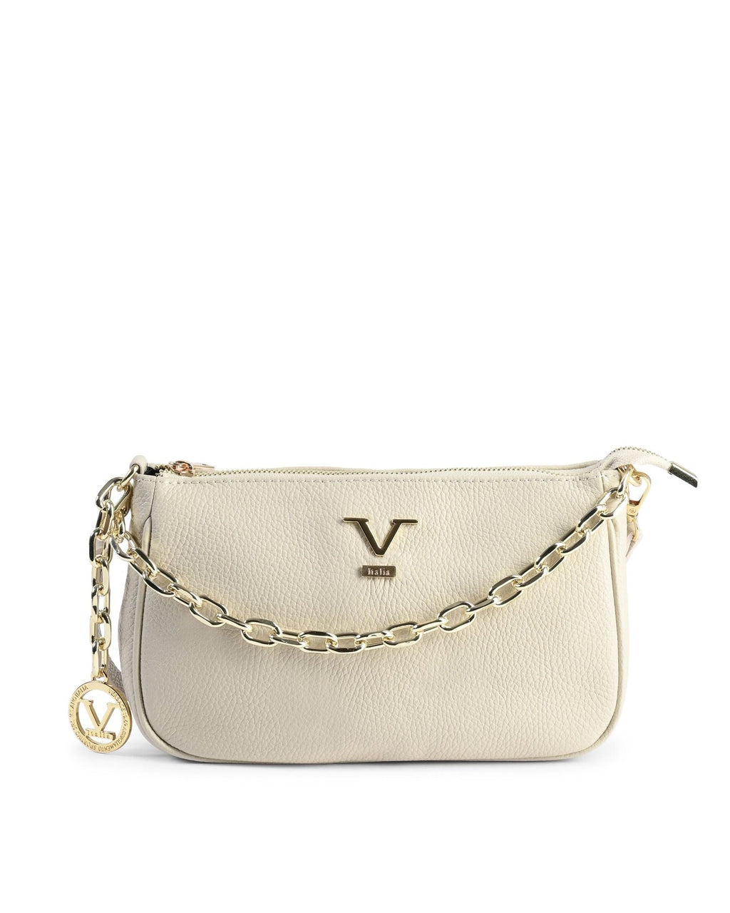 Mini Sac en Cuir Beige V Italia VE1735-G – Dollaro, Fabrication Italienne (26 x 16 x 10 cm) - LANOVRA