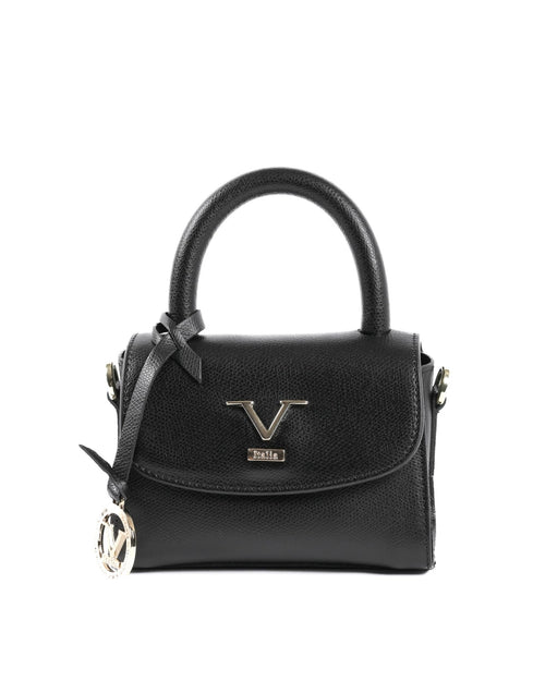 Mini Sac en Cuir Noir V Italia GAR10V-S – Palmellato, Fabrication Italienne (16 x 10 x 8 cm) - LANOVRA
