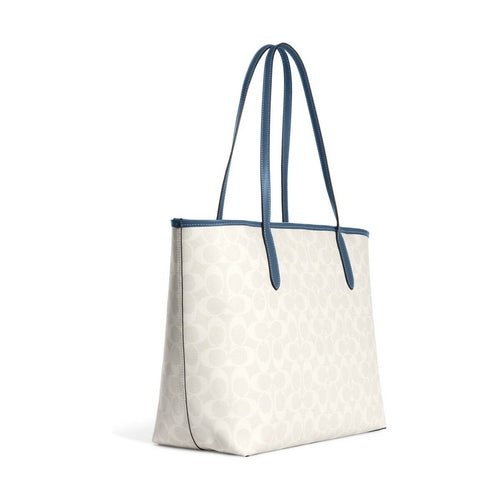 Sac à Main Coach CB869 – Blanc, Fermeture Aimantée (44 x 27 x 14 cm) - LANOVRA