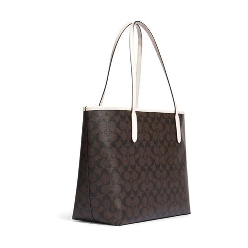 Sac à Main Coach CB869 – Cuir Marron, Fermeture Aimantée (44 x 27 x 14 cm) - LANOVRA