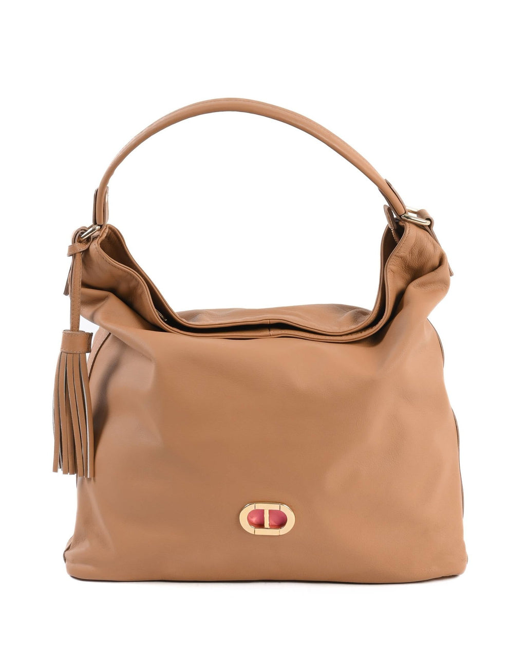 Sac à Main Dee Ocleppo Miami GM2054 – Cuir Marron, Fabrication Italienne (44 x 40 x 10 cm) - LANOVRA