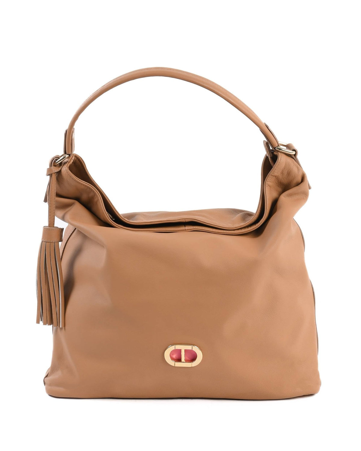 Sac à Main Dee Ocleppo Miami GM2054 – Cuir Marron, Fabrication Italienne (44 x 40 x 10 cm) - LANOVRA