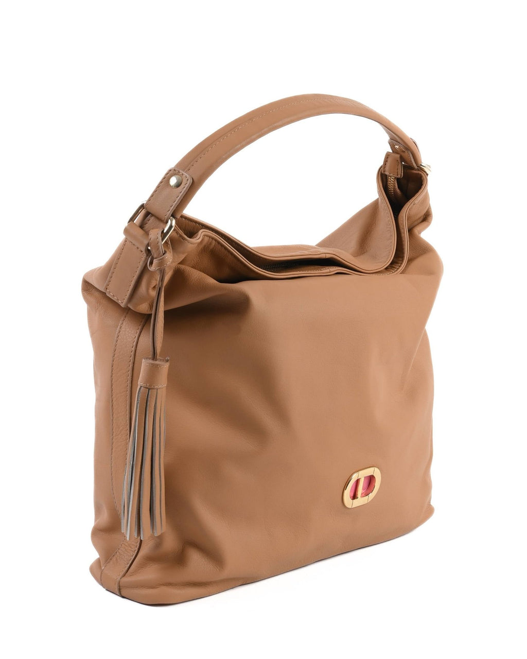 Sac à Main Dee Ocleppo Miami GM2054 – Cuir Marron, Fabrication Italienne (44 x 40 x 10 cm) - LANOVRA
