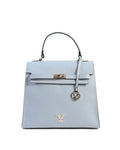 Sac à Main en Cuir Bleu Ciel V Italia BG12010 – Dollaro, Fabrication Italienne (32 x 15 x 26 cm) - LANOVRA