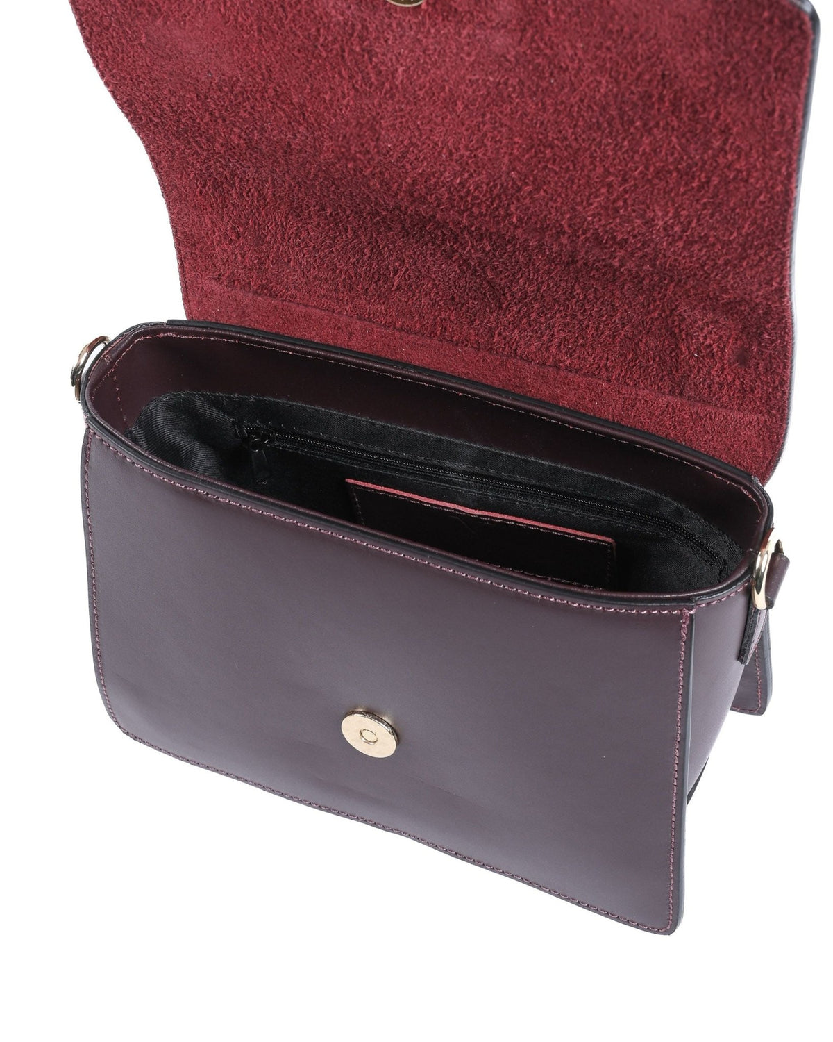 Sac à Main en Cuir Bordeaux V Italia V505 – Ruga Grainé, Fabrication Italienne (20 x 16 x 8 cm) - LANOVRA