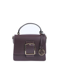 Sac à Main en Cuir Bordeaux V Italia V505 – Ruga Grainé, Fabrication Italienne (20 x 16 x 8 cm) - LANOVRA