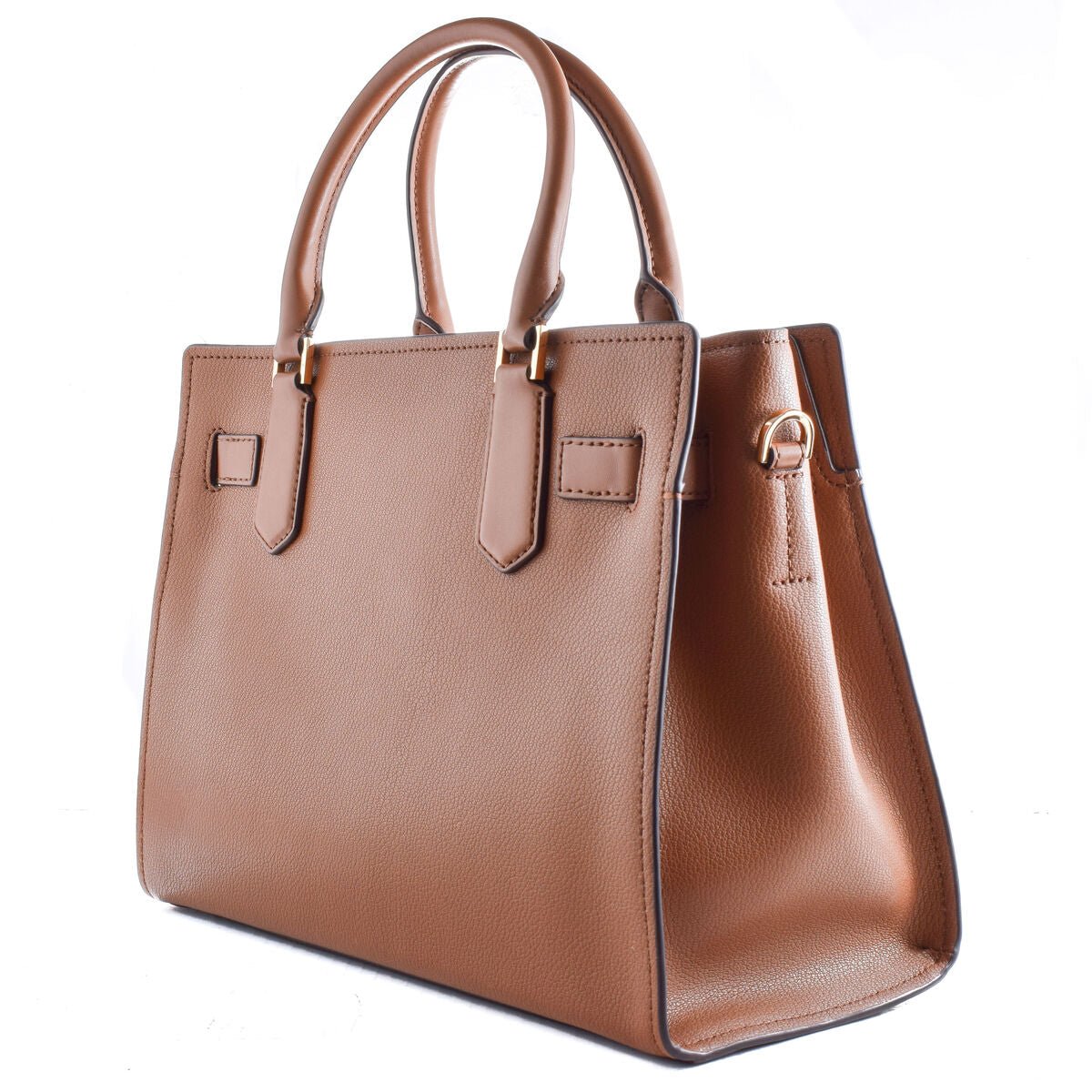 Sac à Main Michael Kors Hamilton – Cuir Grainé Marron Luggage (33 x 16 x 23 cm) - LANOVRA