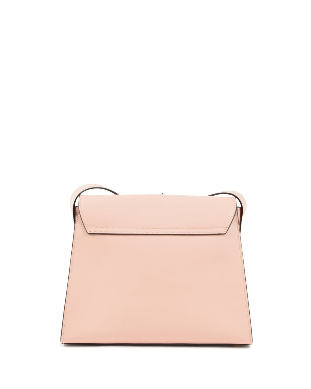 Sac Bandoulière À Rabat Dee Ocleppo Spoleto – Cuir Lisse Rose Cipria, Fabrication Italienne (26 x 19 x 11 cm) - LANOVRA
