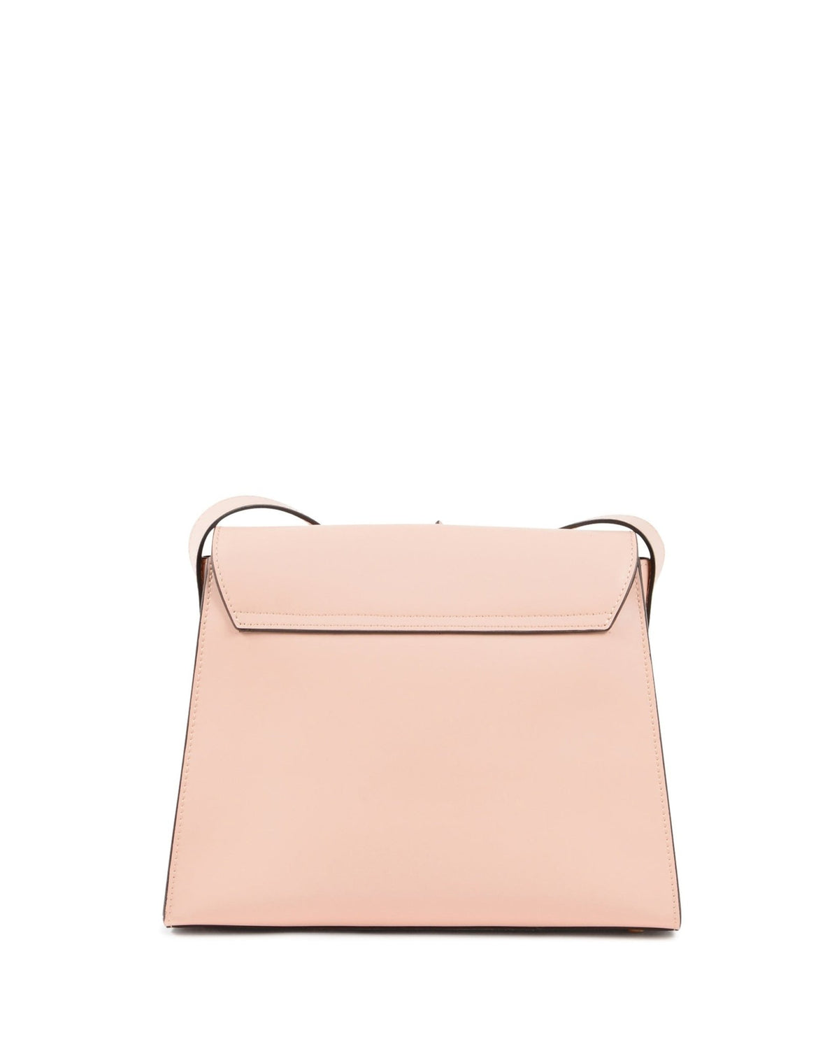 Sac Bandoulière À Rabat Dee Ocleppo Spoleto – Cuir Lisse Rose Cipria, Fabrication Italienne (26 x 19 x 11 cm) - LANOVRA
