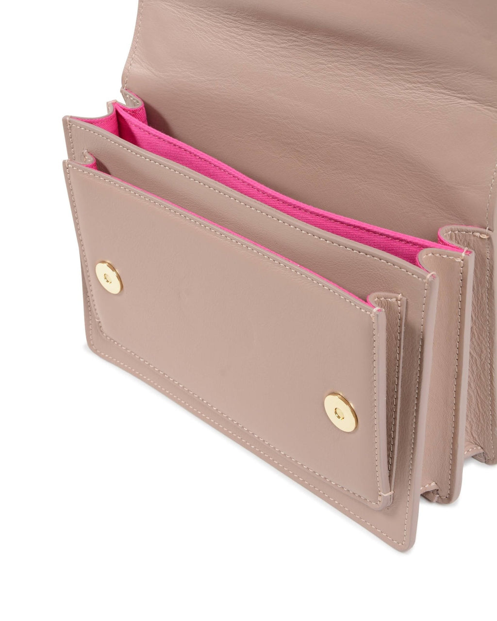 Sac Bandoulière Dee Ocleppo PB05N Sauvage – Cuir Nude, Fabrication Italienne (23 x 16,5 x 6,5 cm) - LANOVRA