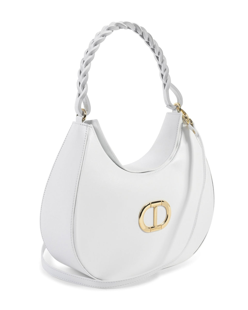Sac Porté Épaule Dee Ocleppo Big Torino – Cuir Lisse Blanc, Fabrication Italienne - LANOVRA