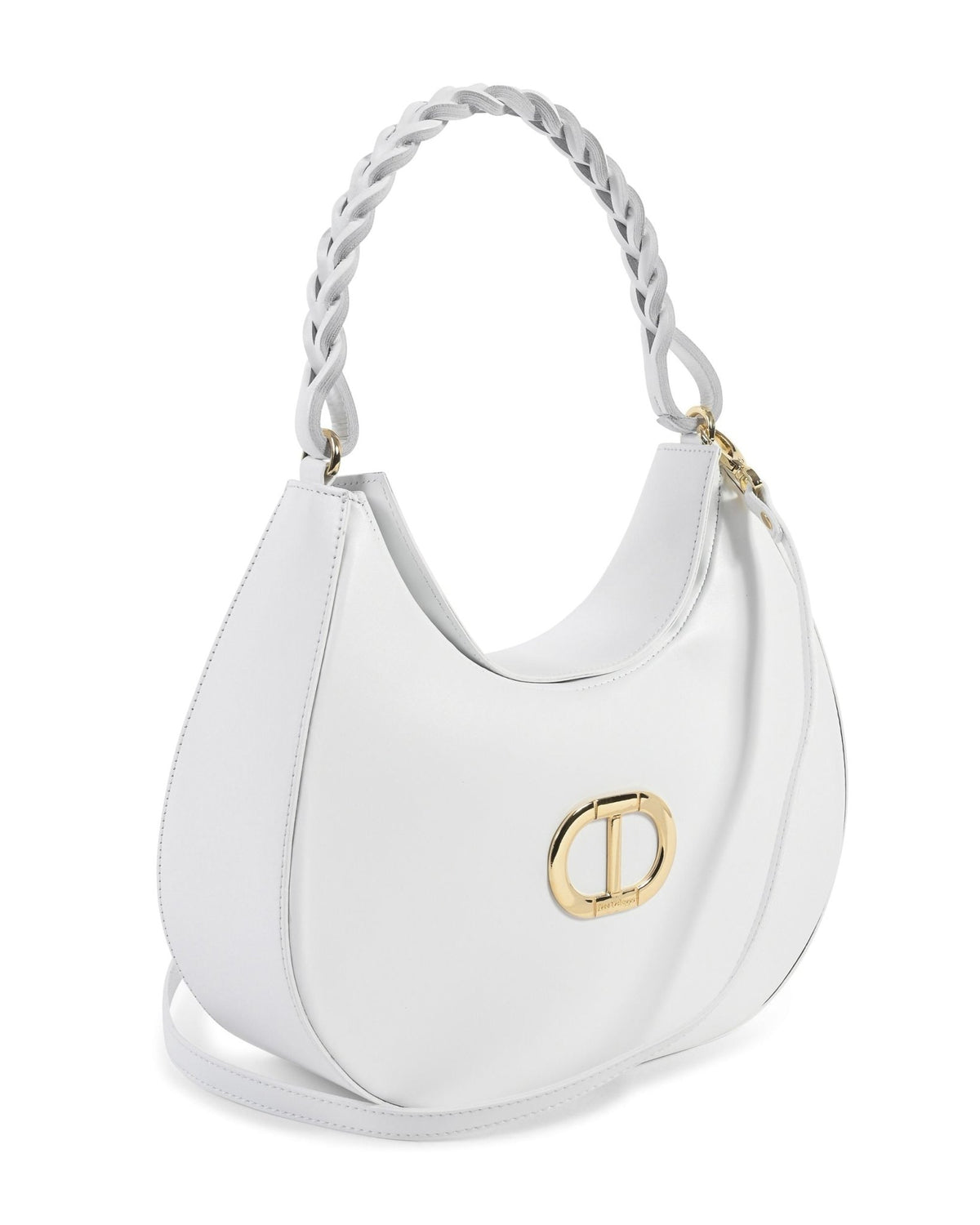Sac Porté Épaule Dee Ocleppo Big Torino – Cuir Lisse Blanc, Fabrication Italienne - LANOVRA