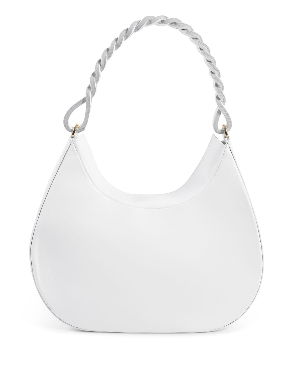 Sac Porté Épaule Dee Ocleppo Big Torino – Cuir Lisse Blanc, Fabrication Italienne - LANOVRA
