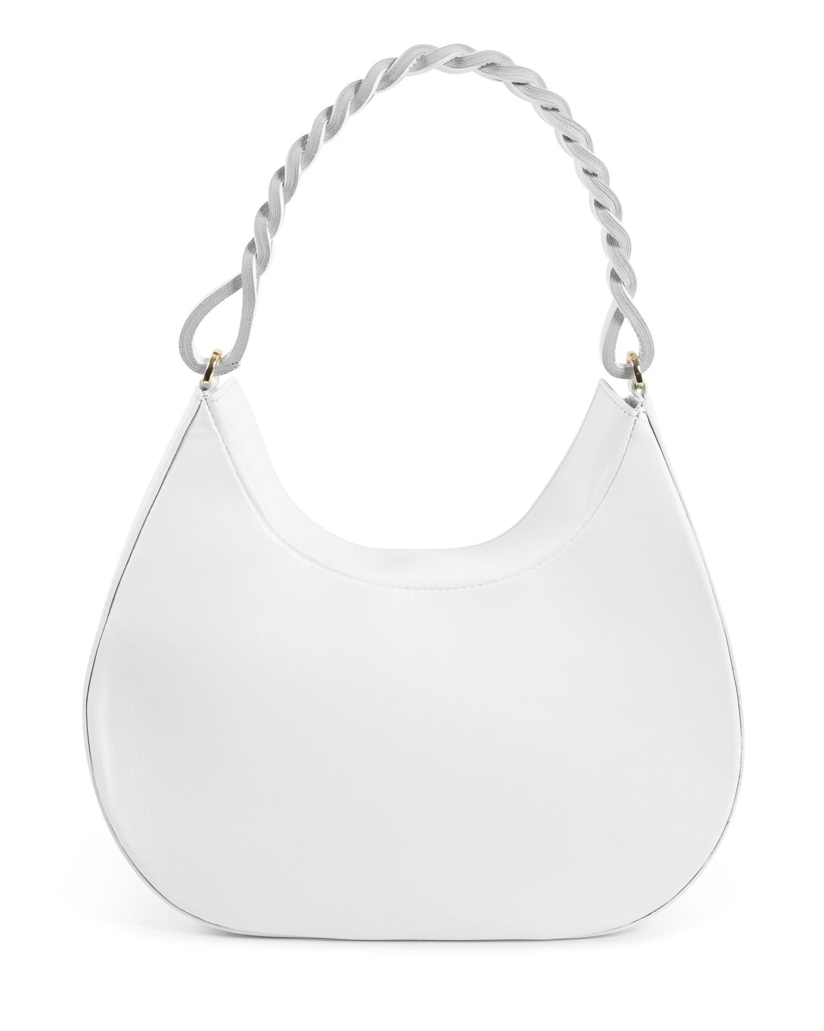 Sac Porté Épaule Dee Ocleppo Big Torino – Cuir Lisse Blanc, Fabrication Italienne - LANOVRA