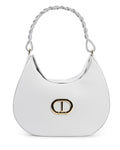 Sac Porté Épaule Dee Ocleppo Big Torino – Cuir Lisse Blanc, Fabrication Italienne - LANOVRA