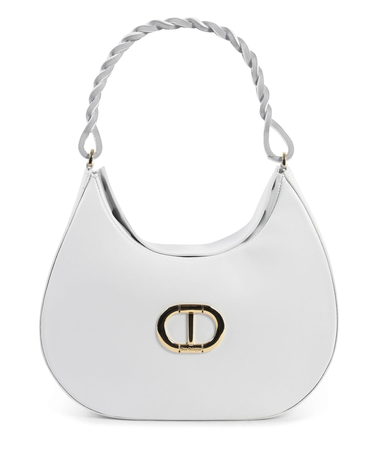 Sac Porté Épaule Dee Ocleppo Big Torino – Cuir Lisse Blanc, Fabrication Italienne - LANOVRA
