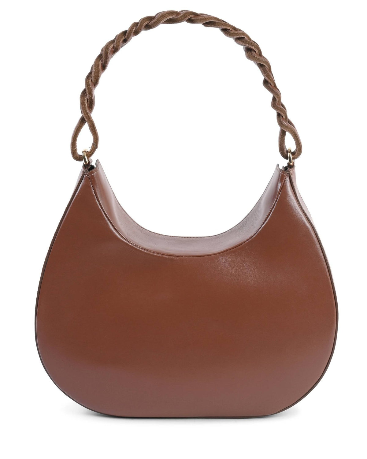Sac Porté Épaule Dee Ocleppo Big Torino – Cuir Lisse Marron Fauve, Fabrication Italienne - LANOVRA