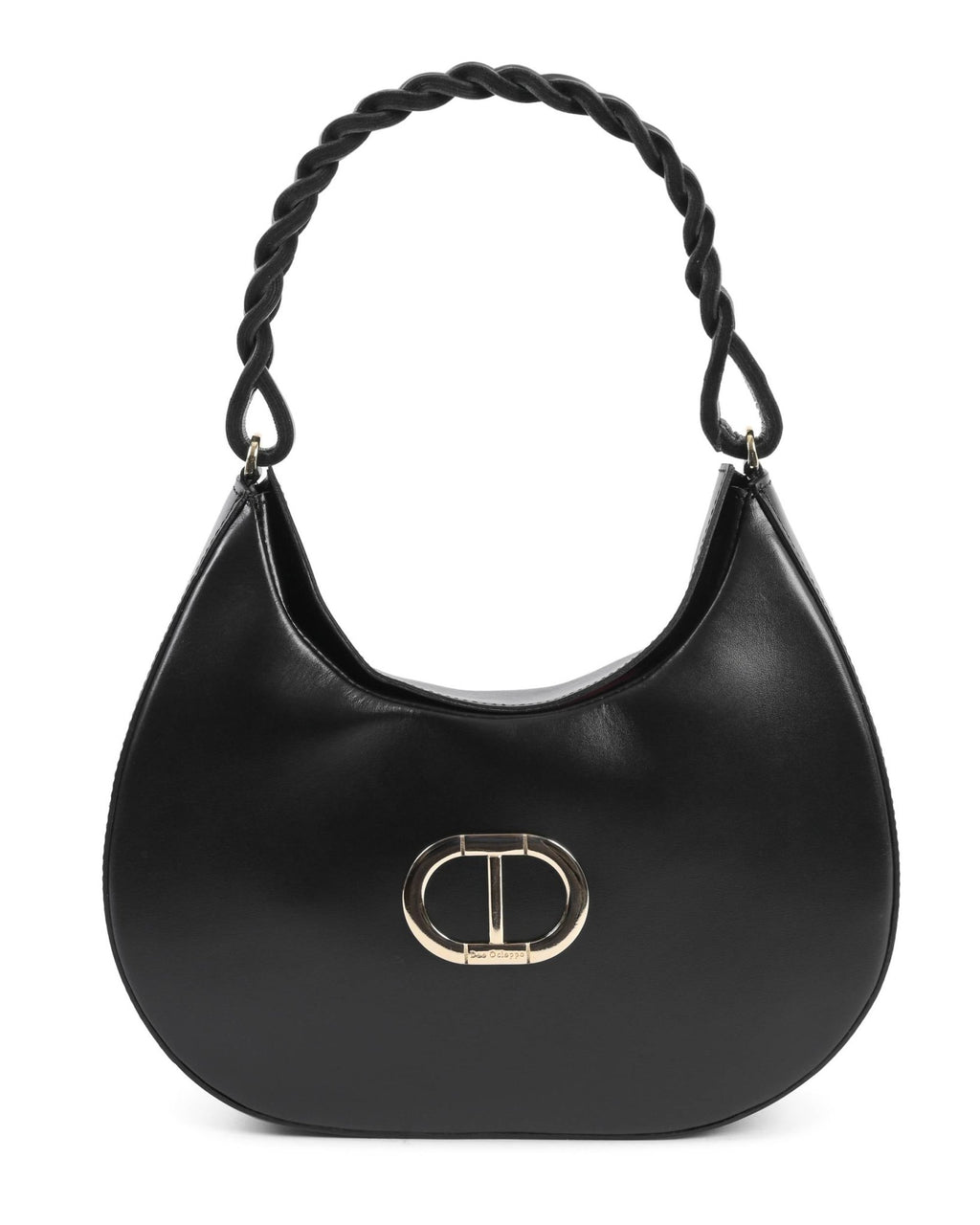 Sac Porté Épaule Dee Ocleppo Big Torino – Cuir Lisse Noir, Fabrication Italienne - LANOVRA