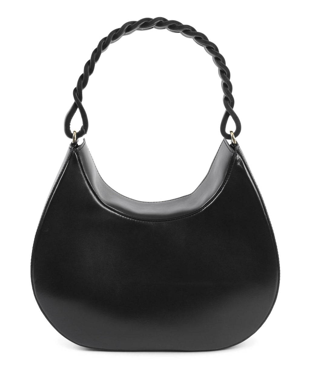 Sac Porté Épaule Dee Ocleppo Big Torino – Cuir Lisse Noir, Fabrication Italienne - LANOVRA