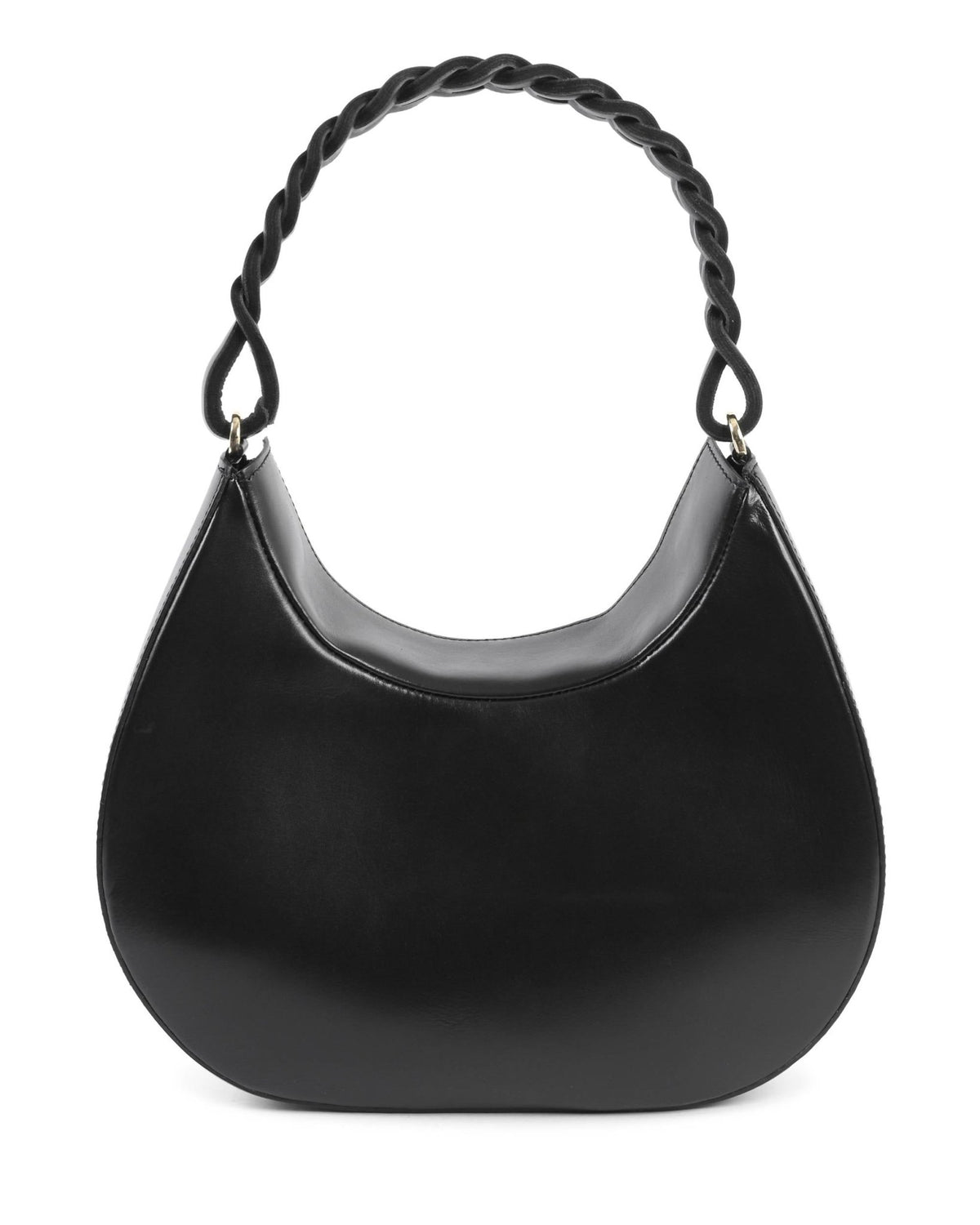 Sac Porté Épaule Dee Ocleppo Big Torino – Cuir Lisse Noir, Fabrication Italienne - LANOVRA