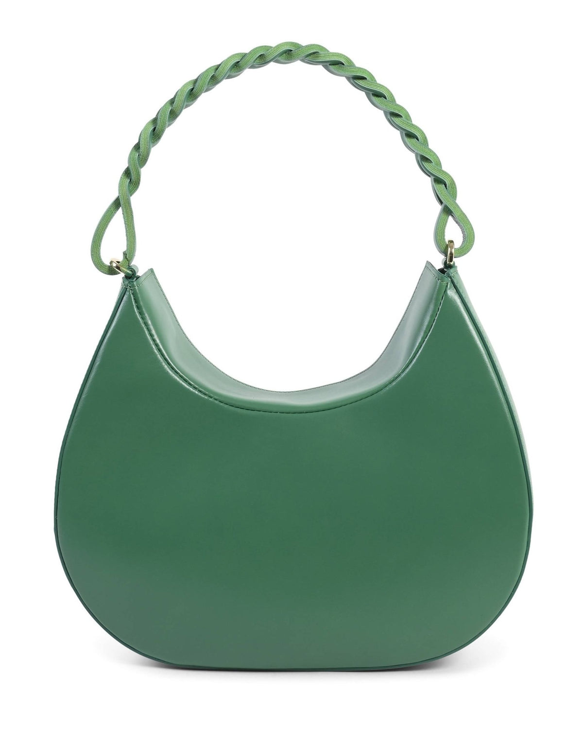 Sac Porté Épaule Dee Ocleppo Big Torino – Cuir Lisse Vert, Fabrication Italienne - LANOVRA